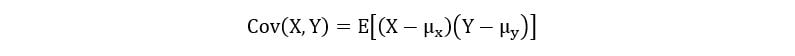 Cov(X, Y) is called the covariance of X & Y